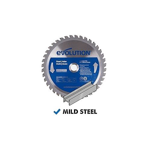  Evolution Power Tools 6-1/2BLADEST Steel Cutting Saw Blade, 6-1/2-Inch x 40-Tooth, Silver