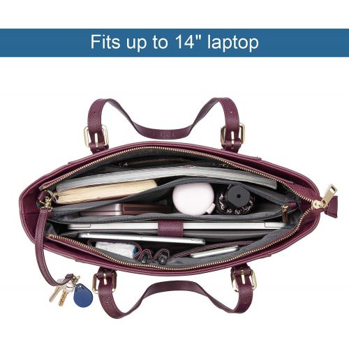  [아마존베스트]LOVEVOOK Laptop Bag for Women, Large Computer Bags for Women, Laptop Purse Fit Up to 15.6 Inch, Laptop Briefcase for Women with Padded Compartment, Professional Laptop Tote Work Bags, Deep