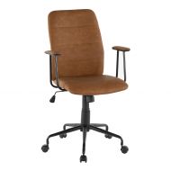 LumiSource Office Chair in Black and Brown