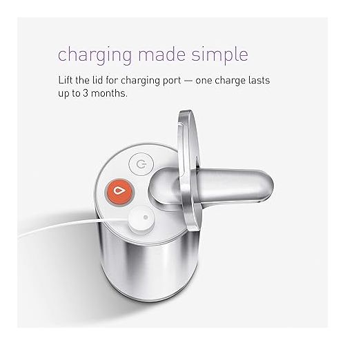심플휴먼 simplehuman 10 oz. Touch-Free Foam Sensor Pump Dispenser with Mandarin Orange Soap and Refillable Cartridge, Brass Stainless Steel