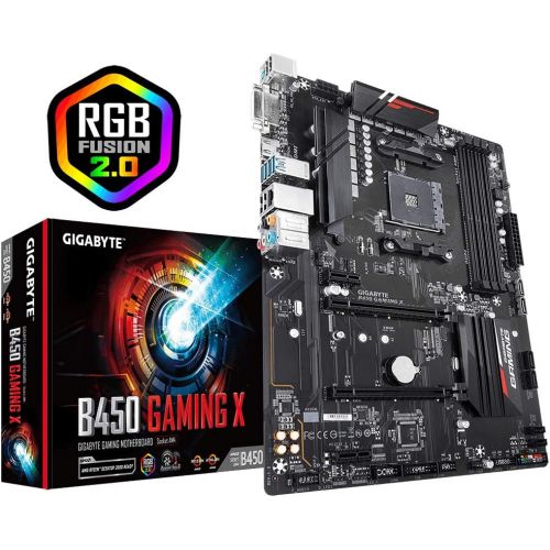 기가바이트 Gigabyte B450 Gaming X RGB Fusion AMD Am4 Ddr4 Motherboard