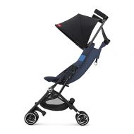 gb Pockit+ All-Terrain, Ultra Compact Lightweight Travel Stroller with Canopy and Reclining Seat in Night Blue, 10.6 pounds