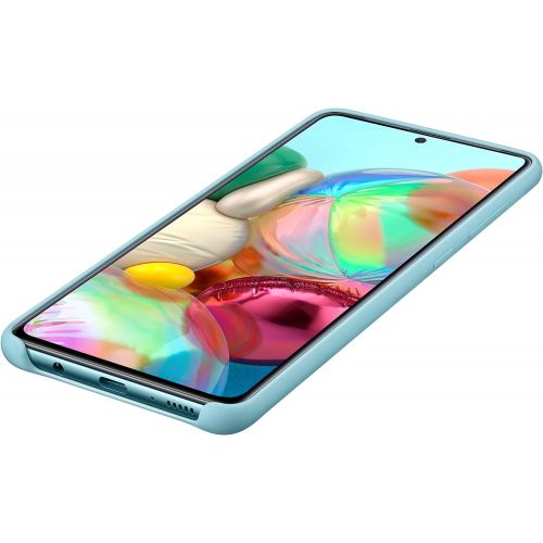 삼성 Samsung Official Galaxy A71 Silicone Cover Case - Blue