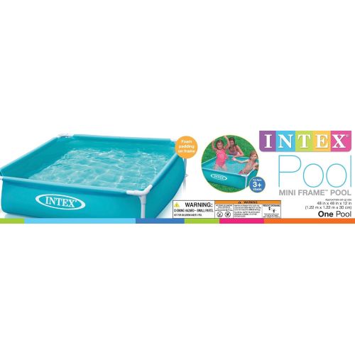 인텍스 Intex Mini Frame Kiddie 4ft x 4ft x 12in Beginner Frame Swimming Pool (5 Pack)