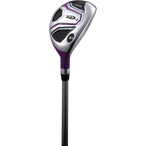  [아마존베스트]Aspire XD1 Ladies Womens Complete Golf Clubs Set Includes Driver, Fairway, Hybrid, 6-PW Irons, Putter, Stand Bag, 3 H/Cs Purple