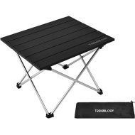 TREKOLOGY Small Camping Side Table That Fold Up Lightweight, Tent Table Folding Camp Table, Fold Up Camping Tables Small Portable Outdoor Beach Table