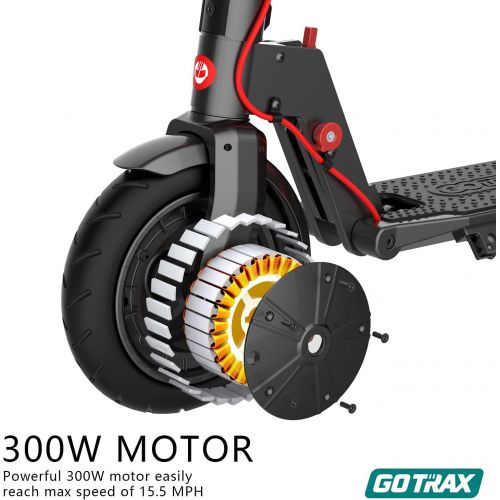  [아마존베스트]Gotrax XR Ultra Electric Scooter, LG Battery 36V/7.0AH Up to 17 Miles Long-Range, Powerful 300W Motor & 15.5 MPH, UL Certified Adult E-Scooter for Commuter (Deep Black)