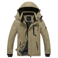 Wantdo Mens Mountain Waterproof Ski Jacket Windproof Rain Jacket