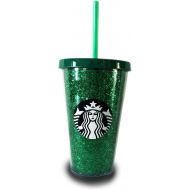 Starbucks Holiday Glitter Tumbler Green 16 oz