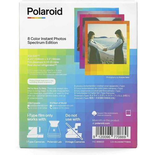 폴라로이드 Polaroid Originals Spectrum Edition i-Type Instant Color Film (8 Exposures) with Polaroid Accessory Bundle (6 Items)
