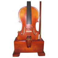Vio Music 15-16.5 Viola and Bow Wooden Holder (Stand), Plush Velvet, Safe and Stronghold