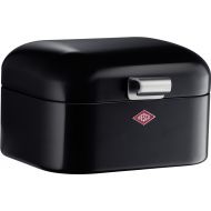 Wesco Mini Grandy Steel Bread Box for Kitchen/Storage Container, Black