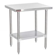 DuraSteel Stainless Steel Work Table 24 x 30 x 34 Height - Food Prep Commercial Grade Worktable - NSF Certified - Fits for use in Restaurant, Business, Warehouse, Home, Kitchen, Ga