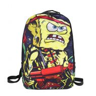 YOURNELO Boys Fashion European Style Creative Monster Rucksack School Backpack Bookbag (SpongeBob)