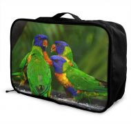 Edward Barnard-bag Rainbow Lorikeet Parrots Birds Travel Lightweight Waterproof Foldable Storage Carry Luggage Large Capacity Portable Luggage Bag Duffel Bag