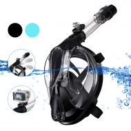 XioNiu shaofu Full Face Snorkel Mask Foldable Snorkeling and Diving Mask with 180° Panoramic Viewing Dry Top Set Anti-Fog Anti-Leak Anti-UV for Adult Youth Kid