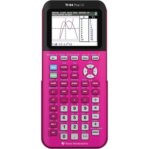  Texas Instruments TI-84 Plus CE Color Graphing Calculator, Positively Pink