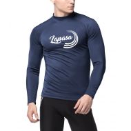 LAPASA Swimwear - Mens Long Sleeve Rash Guard, UPF50+ Solar Protection (98% Anti-UV, for Swimmers) M43
