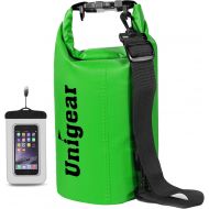 Unigear Dry Bag Waterproof, Floating and Lightweight Bags for Kayaking, Boating, Fishing, Swimming and Camping with Waterproof Phone Case