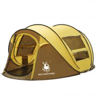 HUI LINGYANG HuiLingYang Outdoor Instant 4-Person Pop Up Dome Tent - Easy, Automatic Setup -Ideal Shelter for Casual Family Camping Hiking