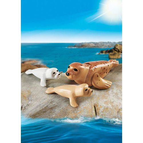 플레이모빌 PLAYMOBIL Seal with Pups Building Set