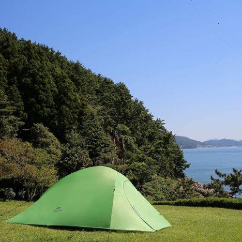  Naturehike Cloud-Up 1, 2 and 3 Person Lightweight Backpacking Tent with Footprint - 210T 3 Season Free Standing Dome Camping Hiking Waterproof Backpack Tents