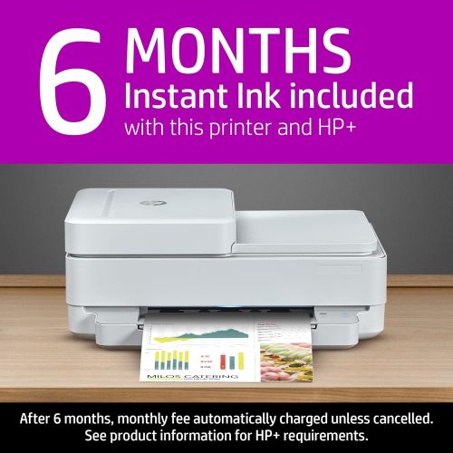 에이치피 HP ENVY 6455e All-in-One Wireless Color Printer with bonus 6 months Instant Ink with HP+ (223R1A)