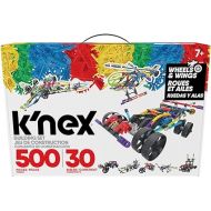 K'Nex 80208 Wings and Wheel Building Set, 3D Educational Toys for Kids, 500 Piece Stem Learning Kit, Engineering for Kids, Colourful 30 Model Building Construction Toy for Children Aged 7 +