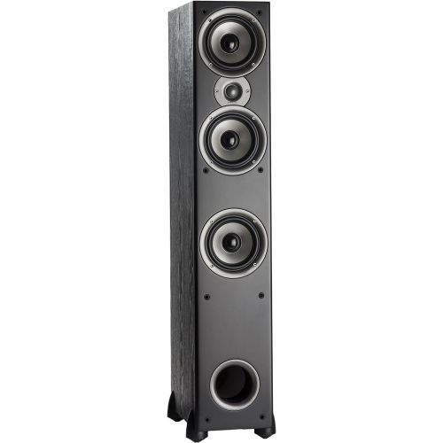  Polk Audio Monitor 60 Series II Floorstanding Speaker (Black, Single) - for Home Audio Affordable Price 1 Tweeter, (3) 5.25 Woofers