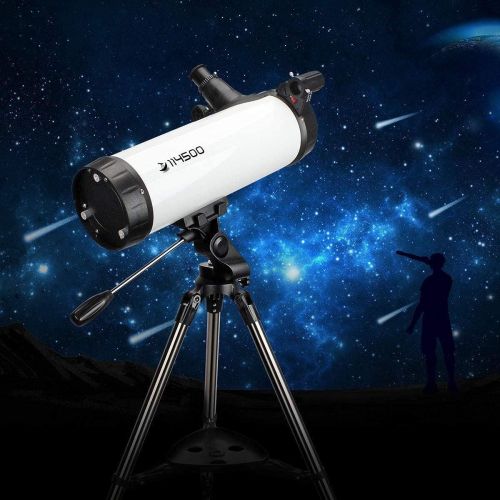  SOLOMARK Telescope 114AZ Newtonian Reflector Telescope for Astronomy Adults, Great Astronomy Gift for Kids Adults, Comes with Cellphone Adapter & 1.25 Inch 13% T Moon Filter