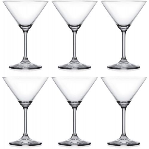  [아마존베스트]Martini - Glasses - Classic Clear Glass - Lead Free - Set of 6 - by Barski - Made in Europe - 8 oz.