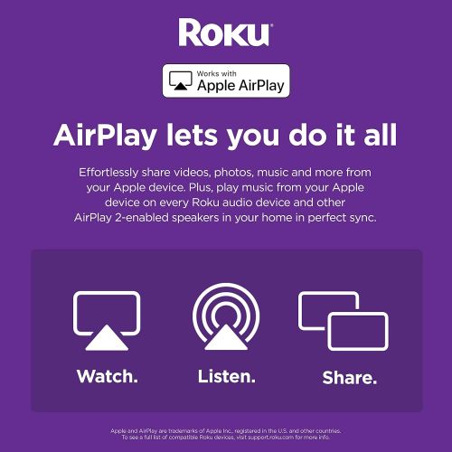  [아마존베스트]Roku Smart Soundbar, 4K/HD/HDR Streaming Media Player & Exceptional Audio Includes Roku Voice Remote