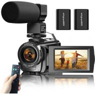 [아마존베스트]Video Camera Camcorder for YouTube, Aasonida Digital Vlogging Camera FHD 1080P 30FPS 24MP 16X Digital Zoom 3.0 Inch 270° Rotation Screen Video Recorder with Microphone, Remote Cont