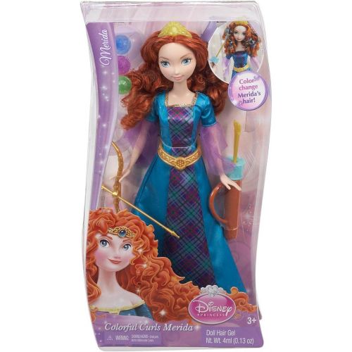 마텔 Mattel Disney Princess Colorful Curls Merida Doll