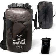 Wise Owl Outfitters Waterproof Dry Bag Backpack - Thick, Durable Water Bag for Kayaking, Camping, Boating, Beach and Outdoor Water Sports