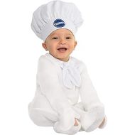 Party City Pillsbury Doughboy Halloween Costume for Babies, Includes Jumpsuit, Hat and Booties