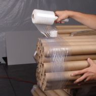 Cornerstone | Hand Stretch Film Wrap Rolls with Dispensers | Industrial Strength | Bundle Wrapping | 12 Pack