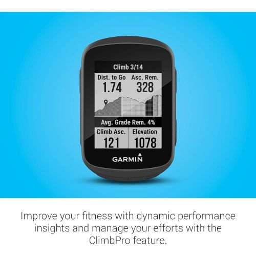 가민 [아마존베스트]Garmin Edge 130 Plus Bundle, GPS Cycling/Bike Computer with Sensors and HR Monitor, Download Structure Workouts, ClimbPro Pacing Guidance and More (010-02385-10)