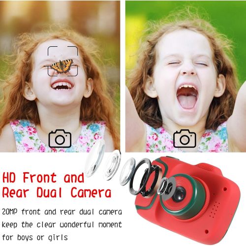  [아마존베스트]COTOLi Kids Digital Camera Dual Lens Kids Selfie Camera,Birthday Gifts for Girls and Boys Age 3-8,Video Cameras for Toddler,Kids Toys for 3 4 5 6 7 8 Year Old Girls with 32GB SD Card