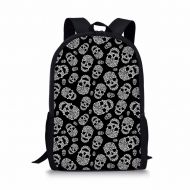 Coloranimal Vintage Skull Children School Backpacks Students Bookbags
