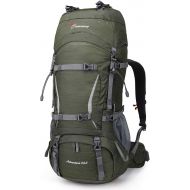 [아마존베스트]MOUNTAINTOP 50 Liter Hiking Internal Frame Backpack with Rain Cover