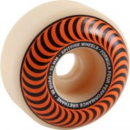 Spitfire Wheels Formula Four Classic Swirl White w/Orange Skateboard Wheels - 53mm 99a (Set of 4)