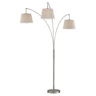 Artiva USA LED602109FST Luce LED Arched Floor lamp 84 inches Brushed Steel