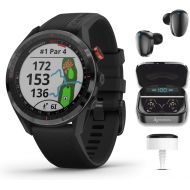[아마존베스트]Garmin Approach S62 Premium GPS Black Golf Watch with 3xCT10 and Wearable4U Black Earbuds with Charging Power Bank Case Bundle