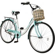 hosote 26 inch Womens Cruiser Bike with Portable Basket, Complete Comfort Coummter Bicycle, Beach Cruiser Bikes for Women and Young Girls