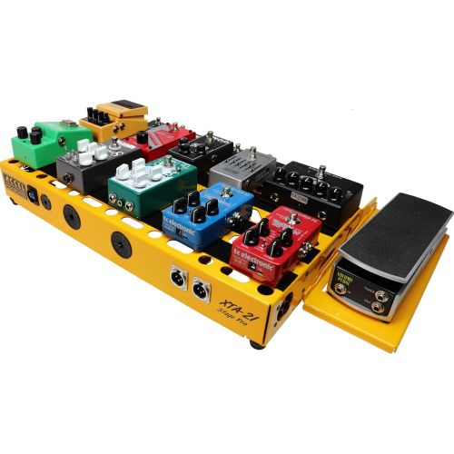  Accel XTA21 Guitar Pedal Board with 3 1/2 deep switcher looper extension plate
