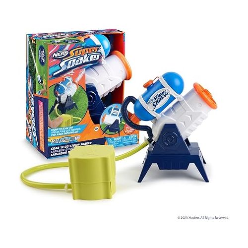 너프 NERF Super Soaker Grab ‘N Go Stomp Soaker Blasting Machine - Outdoor Water Games
