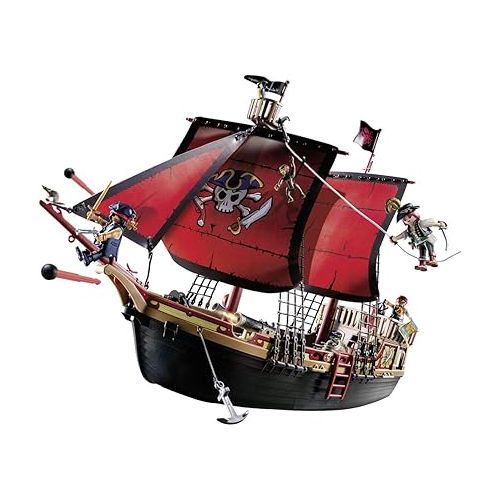 플레이모빌 Playmobil 70411 Pirates Large Floating Pirate Ship with Cannon