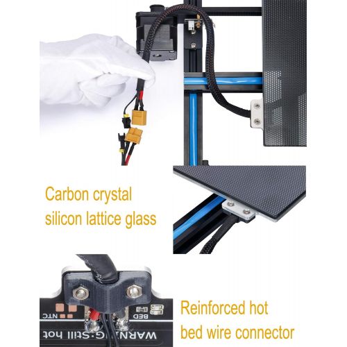  ADIMLab Updated Gantry Pro 3D Printer 24V Power with 310X310X410 Build Volume, Resume Print, Run Out Detection, Lattice Glass Platform, Modifiable to Upgrade to Auto Leveling&WiFi