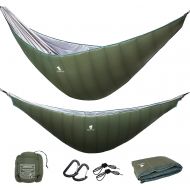 GEERTOP Ultralight Hammock Underquilt for Camping Full Length Camp Hammock Underquilts Warm 3 - 4 Seasons Essential Outdoor Survival Gear for Hiking Backpacking Travel